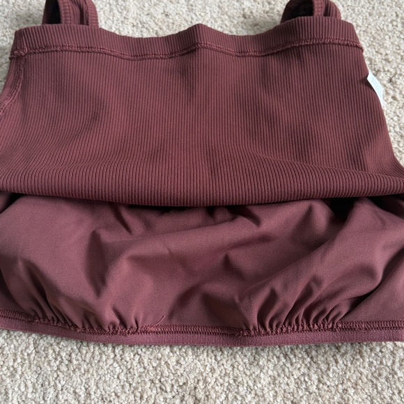 Offline by Aerie Ribbed brown crop tank - Picture 3 of 8